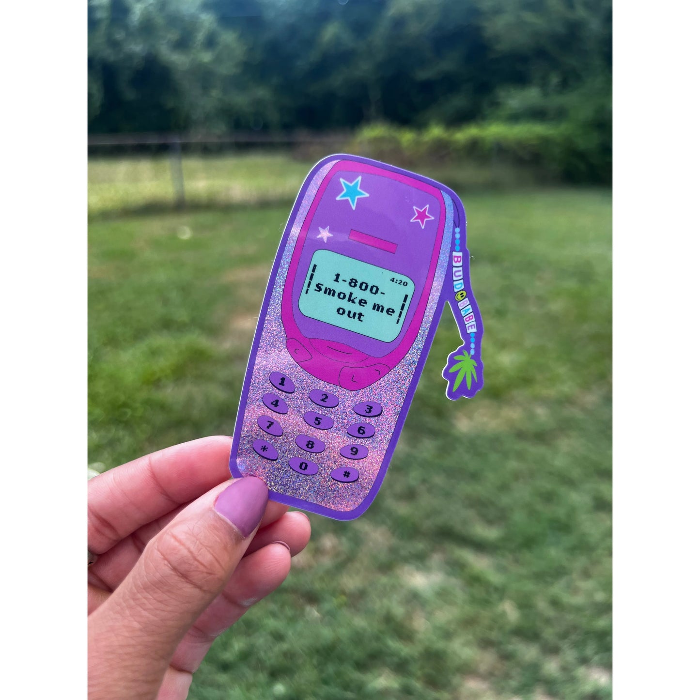 Smoke me out Text Sticker