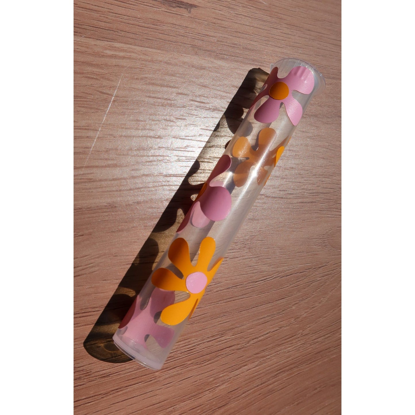 Light Pink and Orange Flower Tube