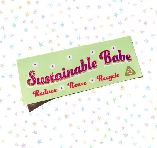 Sustainable Babe Bumper Sticker